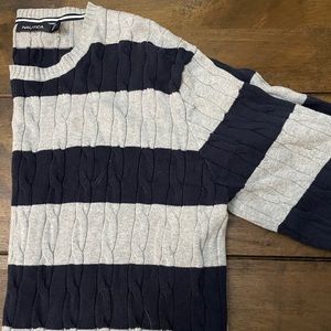 Nautica Striped Sweater Large